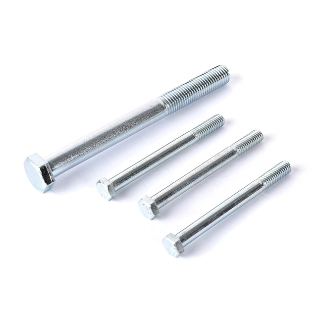 Boulon hexagonal en acier au carbone de haute qualité DIN 931 Boulons à tête hexagonale DIN931