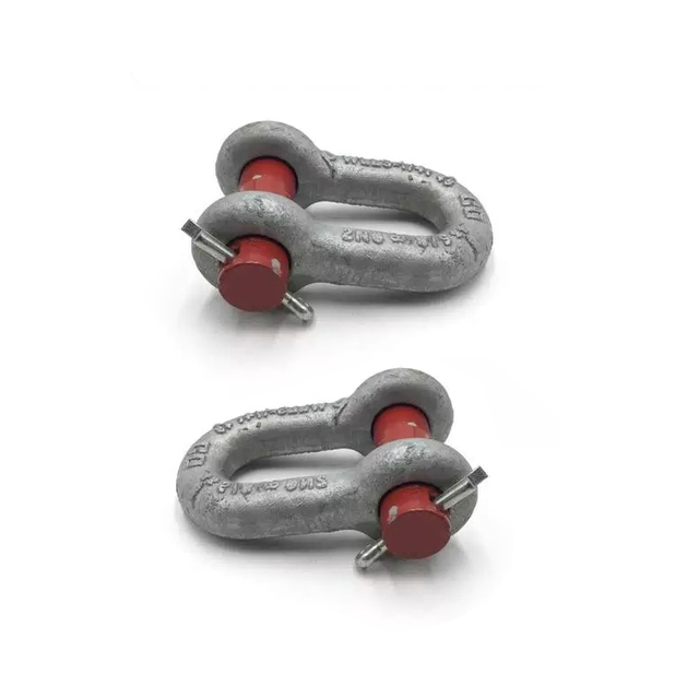 Manille de chaîne de type D en acier au carbone G215, manille Dee