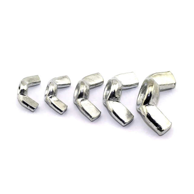 Écrous à oreilles en acier inoxydable à filetage grossier métrique DIN315 Écrous papillon