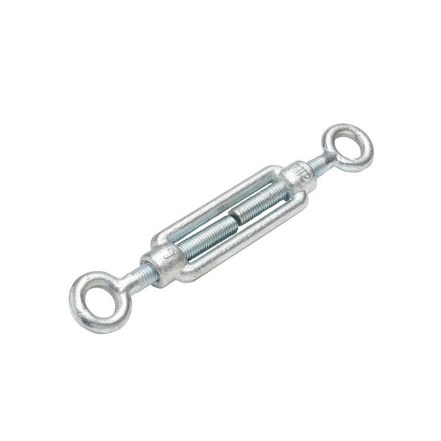 Tendeur galvanisé à corps ouvert robuste à œil et œil Din1480