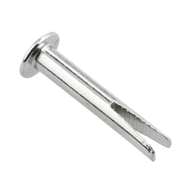 Rivet fendu en acier inoxydable, rivet bifurqué pour chaises en bois, porte coulissante
