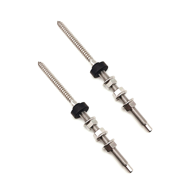 Boulon de suspension de tête de montage sur toit solaire M10 x 200mm, boulons de suspension pour système photovoltaïque pour connecter les Rails profilés en aluminium