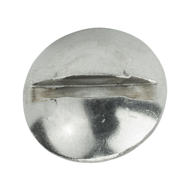 Vis à métaux à tête bombée fendue en acier inoxydable 18/8