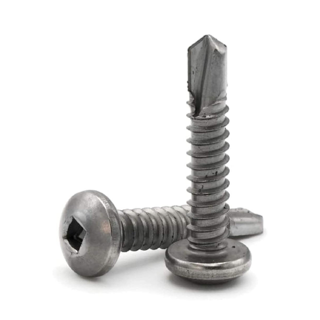 Vis de forage d'individu de tête de casserole d'entraînement carré visses de tôle de vis de l'acier inoxydable 410 Sds TEK