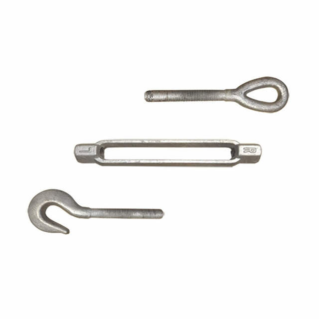 Goutte galvanisée à chaud résistante de tendeur d'oeil de crochet de corps ouvert de CO de catégorie marine forgée DIN 1480