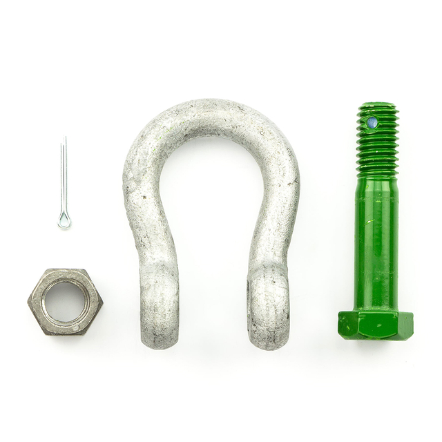 Manille d'ancrage à boulon de type américain G2130, manilles à arc galvanisées robustes avec écrou