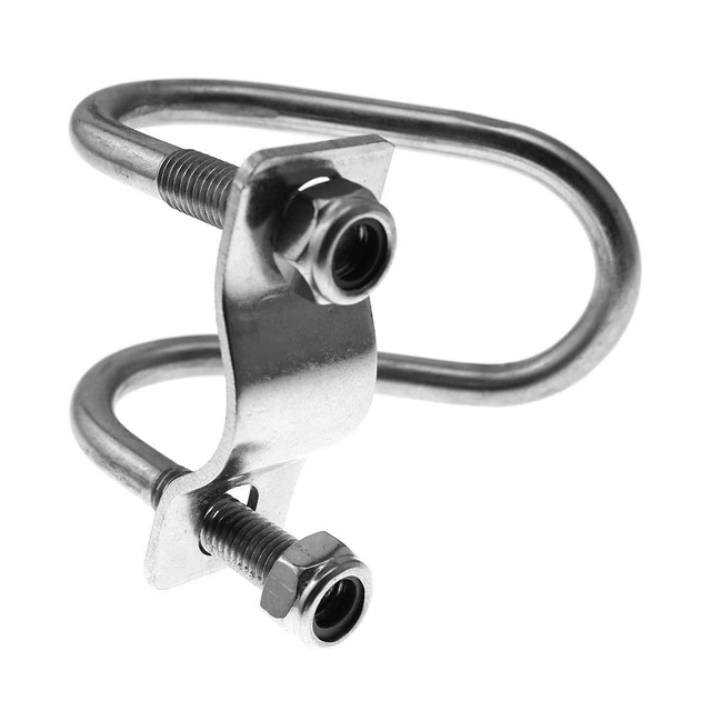 Boulons en forme de U double Boulons en U ronds en acier inoxydable 304 avec écrous et plaques