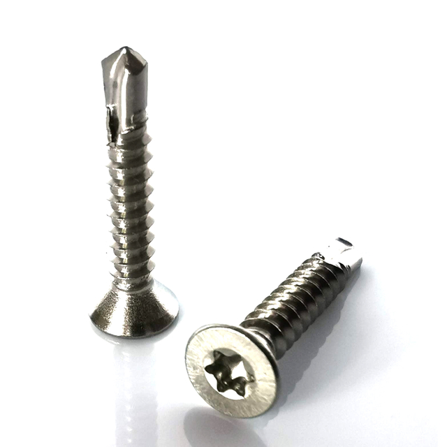 Acier inoxydable Ss304 de vis de forage d'individu de tête fraisée plate d'entraînement d'étoile de Torx