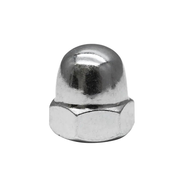 Écrou borgne hexagonal en acier inoxydable 304, capuchon hexagonal en demi-cercle, écrous de couverture, écrous à dôme