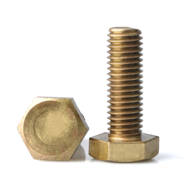 Finition galvanisée jaune de catégorie 8 de boulon de sortilège d'acier au carbone de la tête hexagonale DIN 933