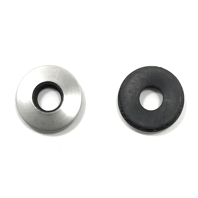Rondelles en caoutchouc d'étanchéité collées en néoprène EPDM en acier inoxydable de qualité marine