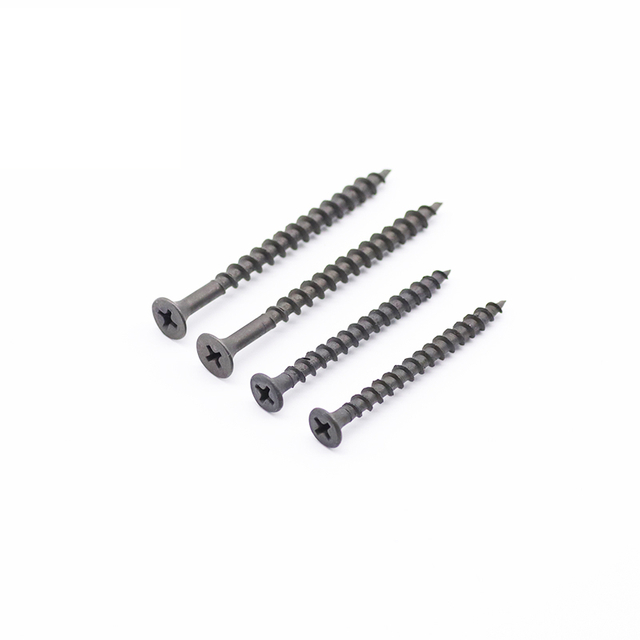 Vis pour cloison sèche en acier au carbone C1022, filetage fin, vis pour cloison sèche en phosphate gris avec tête de clairon