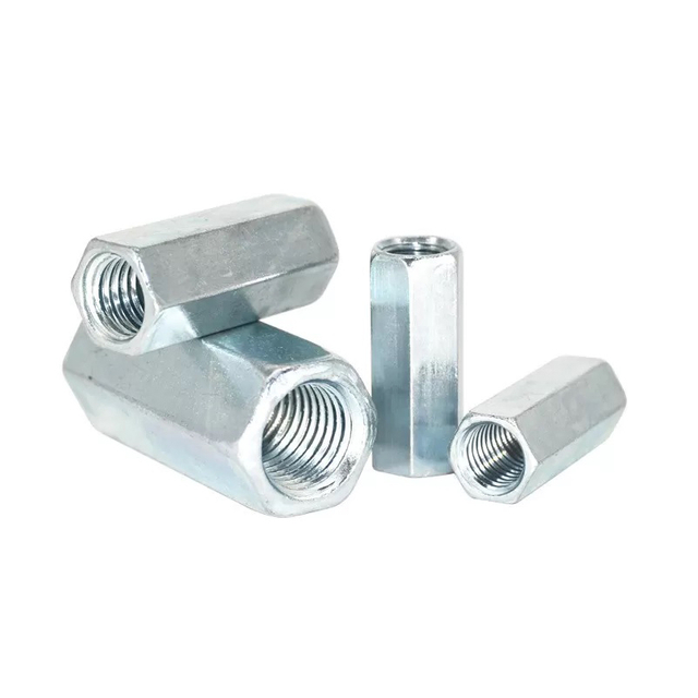 Écrous de couplage longs en acier galvanisés de sortilège d'extension de Rod d'écrous de réducteur DIN 6334