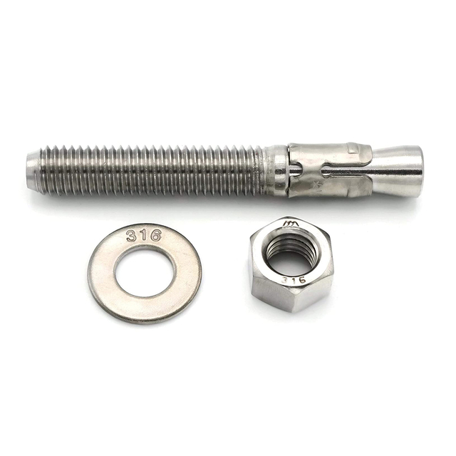 Boulons d'ancrage de cale de béton d'expansion d'acier inoxydable de haute qualité